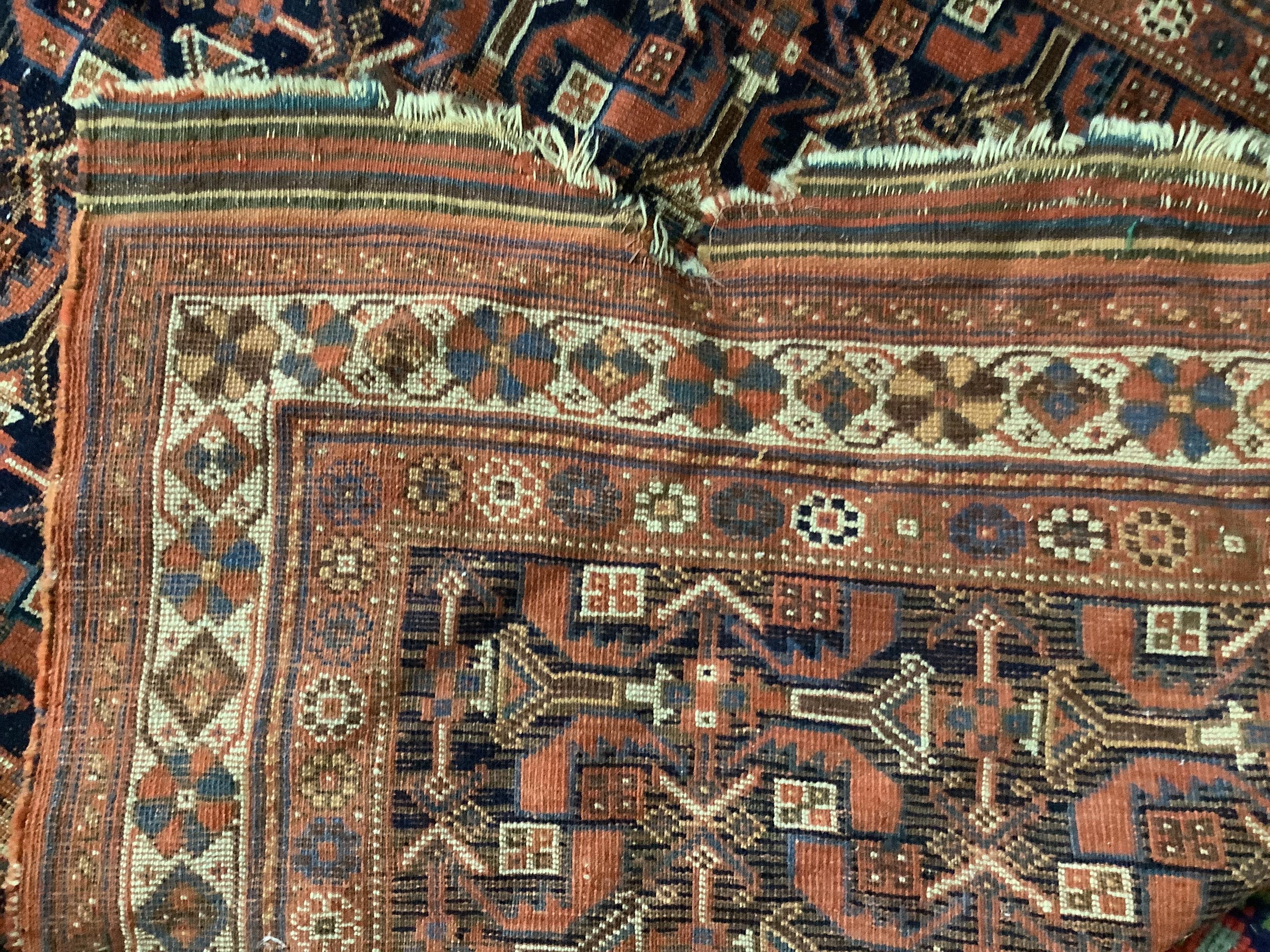 An antique Afshar rug, 172 x 120cm